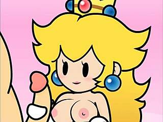 My Paper Peach handjob animation by PeachyPop34