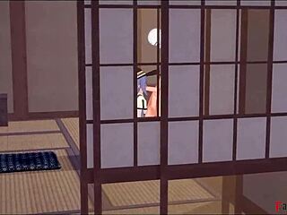 Eris Catches Roxy Fucking in 3D Anime