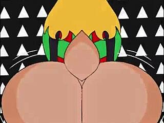 Noelle Holiday Rides Huge Cock In Anime Bang