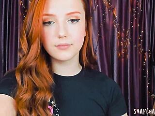 What’s with this redhead blowing on webcam?