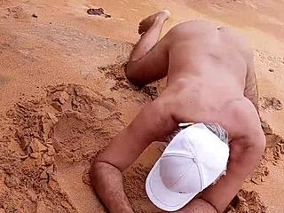 Ladysilva Latina Gay Shows Off at Beach