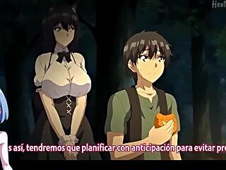 Isekai Harem Monogatari hentai dominates with 3D tits