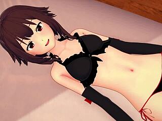 Megumin Craves Sex in Tight Bikini Hentai