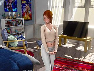 Teasing gameplay with busty girlfriend in ripples 19