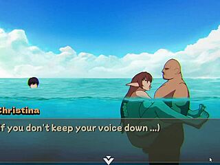 seen a friend fucked on beach in hentai game?