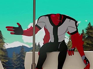 Gwen’s Teasing Handjob in Hentai Animation