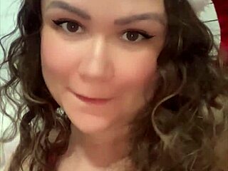 Brazilian Latina boss in cosplay teases hard