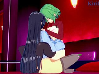 Hikage and Ikaruga’s intense lesbian futanari action