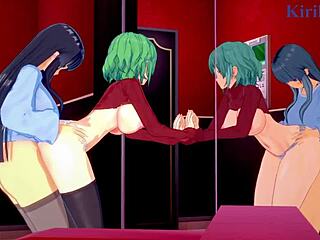Hikage and Ikaruga’s intense lesbian futanari action