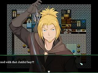 blonde angels tease in holy cathedral hentai game adventure