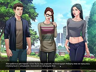 my boss fingering me in red string gameplay