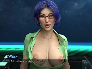stranded in space 55 turns into steamy blowjob action