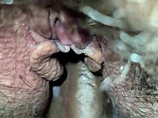 Pulsating Double Creampie Fills Asian Pussy Tight