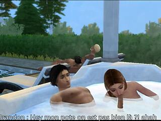 One Night with French Roommates