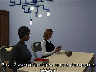 One Night with French Roommates