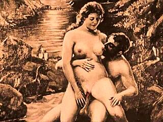 Vintage erotic drawings tease with subtle charm