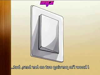 Stepsister’s glory hole in hentai cartoon threesome