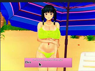 mya’s perfect beach day fuck with creampie