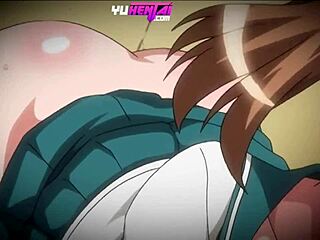 Stepsister’s glory hole in hentai cartoon threesome
