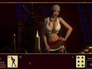 Jessenia’s Fierce High Stakes Blackjack Anime Tit Game