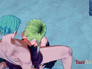 Zoro And Sanji’s Beach Blowjob Anime Action
