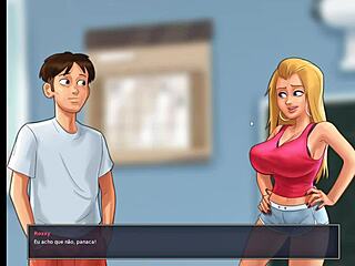 Summertime Saga Ep 75 - Blonde's Huge Boobs Compared
