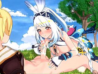 What’s up with this cute anime creampie clip?