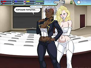 Blonde milf dominates in rogue-like anal threesome