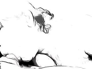 cartoon nympho’s wild handjob action