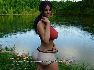 jill’s swimsuit goddess look in 3d cartoon