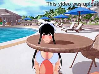 Yor Forger’s Bikini Pool Sex in Free POV