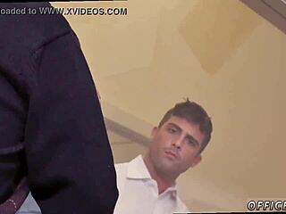 Young gay blowjob in Japanese class scene