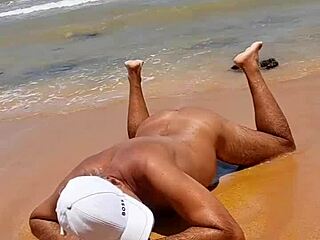 Ladysilva Latina Gay Shows Off Beach Booty Mark