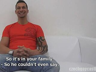 Raw Czech Gay Casting Michal Sucking Cock