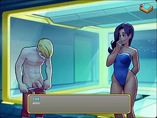 Lune’s Anal Pounded in Space Rescue Game