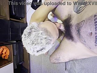 Grindr hookup ends in rough anal pounding