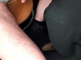 Who’s sneaking a hidden blowjob at work?