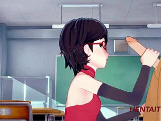 what’s with bakugou and sarada’s school fuck animation?
