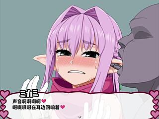 bold anime elf warrior reset in hentai game