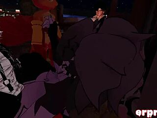 vrchat luna’s subtle gangbang in animated action