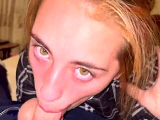 Beautiful face abuse in a BDSM blowjob scene
