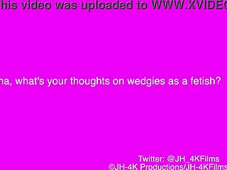 Kitty and Gemma's wedgie tease