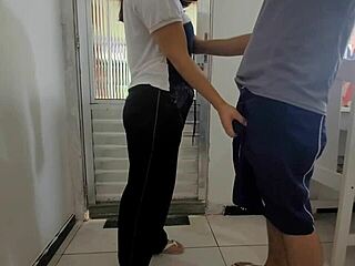 Latina teen gets rough sex