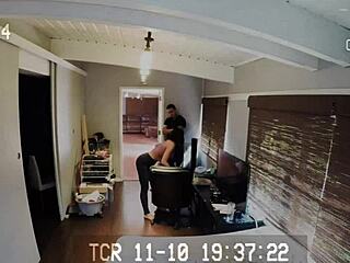 Hidden cam shows rough sex and bondage on a blind date