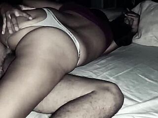 Sensual housewife's erotic tongue skills
