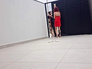 Redhead wife shows off her skills in a homemade video