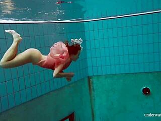 Deniska’s Daring Underwater Naked Teen Tease