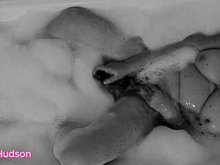 why is kity hudson using a dildo in the bath to orgasm?