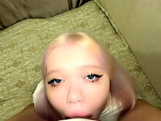 this girl’s throat welcomes a surprise