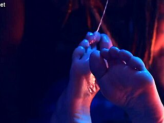 femdom demands foot worship with intense licking and gagging